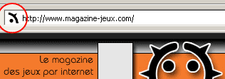 La favicon dans la barre d'adresse