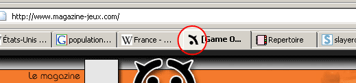 La favicon dans les onglets